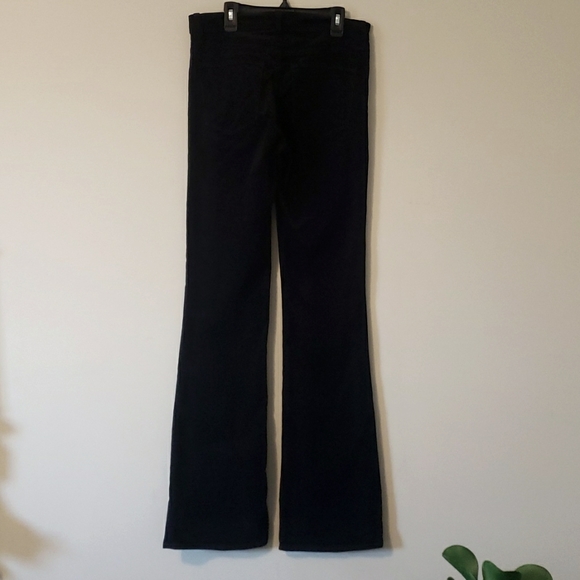 Gap 1969 Perfect Bootcut Corduroy Black Mid Rise Flare Baby Bell Pants 90's Y2K - Picture 2 of 11